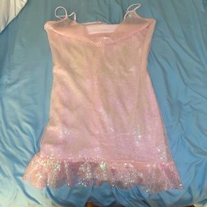 lucy in the sky light pink dress